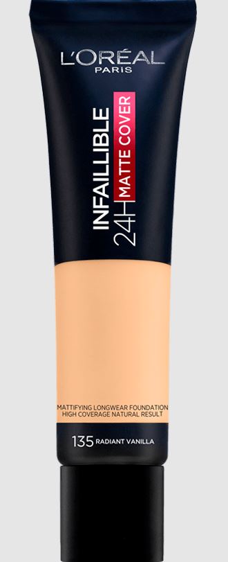 L'Oreal Paris Infallible 24H Matte Cover Liquid Foundation – 110 Rose Vanilla