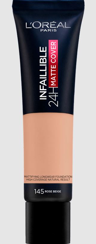 L'Oreal Paris Infallible 24H Matte Cover Liquid Foundation – 110 Rose Vanilla