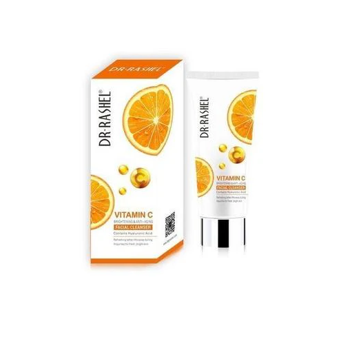 DR Rashel Vitamin C Face Cleanser hydrates, brightens, and protects skin from sun and pollution, leaving it youthful and refreshed.