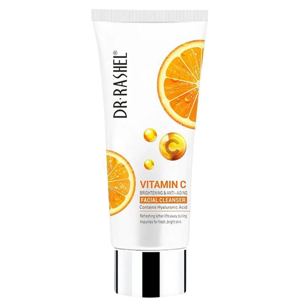 DR Rashel Vitamin C Face Cleanser hydrates, brightens, and protects skin from sun and pollution, leaving it youthful and refreshed.