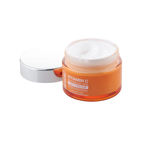 Dr Rashel Vitamin C Day Cream hydrates, brightens, and reduces dark spots and wrinkles for a youthful, glowing look—ideal for all skin types.