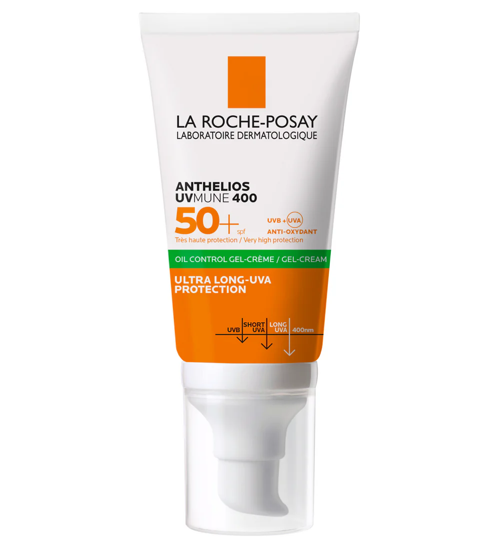 La Roche-Posay UVMUNE 400 SPF50+ hydrating sun cream for dry, sensitive skin with broad-spectrum UV protection and ultra-moisturizing formula.