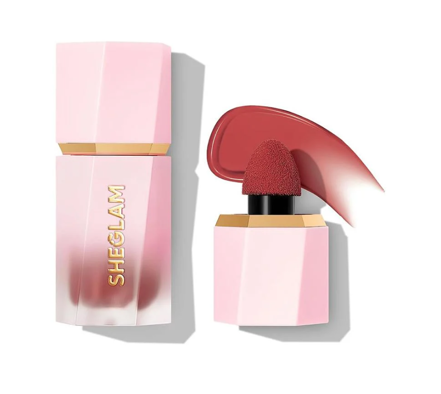 SHEGLAM Color Bloom Liquid Blush provides a matte finish with a natural flush, nourishing skin with a smooth, buildable formula for all skin types.