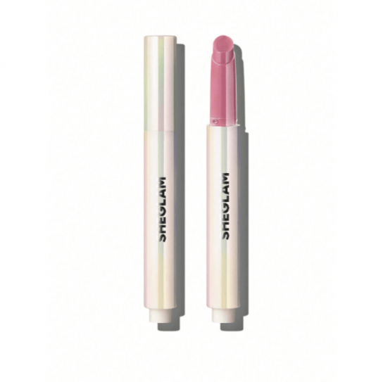 Sheglam Lip Plumper Pout-Perfect Shine offering glossy, plump lips with rich color payoff and hydration from coconut and grape seed oil for smooth comfort.