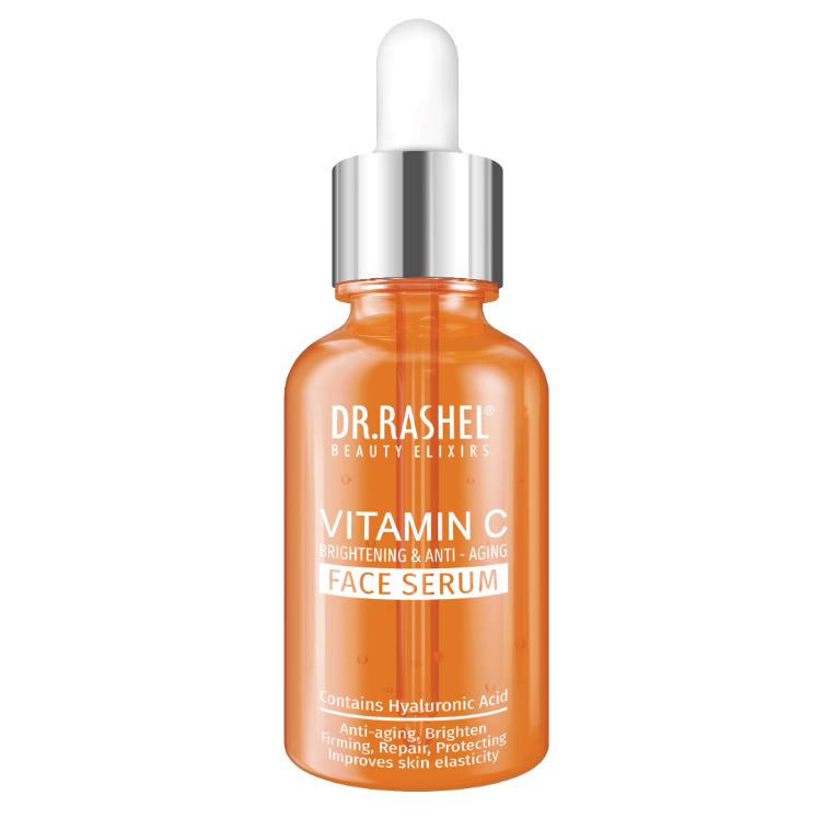 Dr. Rashel Vitamin C Face Serum brightens skin, reduces dark spots, and fights aging with hydration, collagen, and niacinamide for a smooth, youthful look.