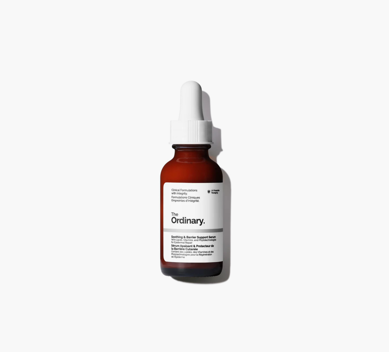 The Ordinary Soothing & Barrier Support Serum for sensitive skin and hydration.