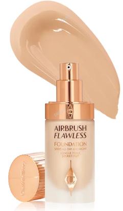 Charlotte Tilbury Airbrush Flawless Foundation – Full Coverage, Poreless Perfection