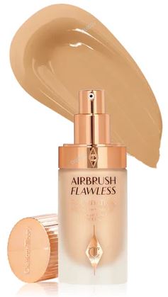 Charlotte Tilbury Airbrush Flawless Foundation – Full Coverage, Poreless Perfection