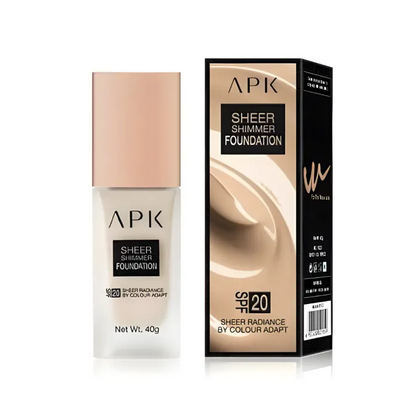 APK Sheer Shimmer Foundation SPF 20 - Luminous Radiance, 40g