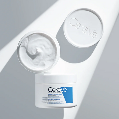 CeraVe Moisturizing Cream for dry to normal skin with ceramides and hyaluronic acid for lasting hydration and skin barrier support.