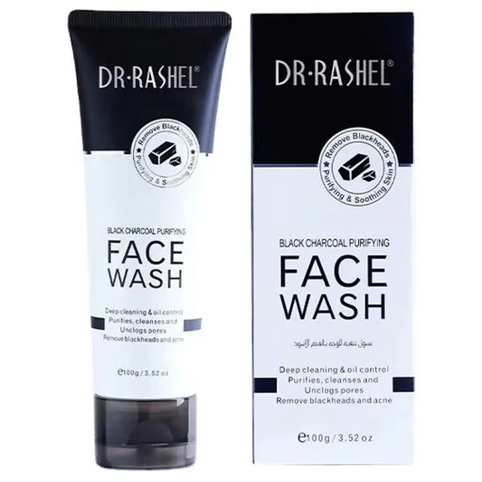 Dr. Rashel Black Charcoal Purifying Face Wash - 100g