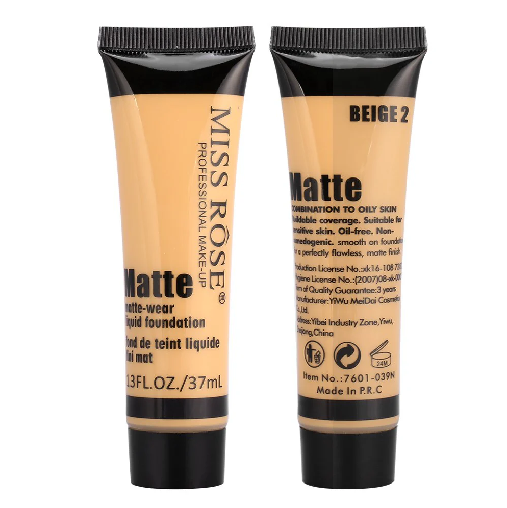 MISS ROSE Full Coverage Matte Foundation